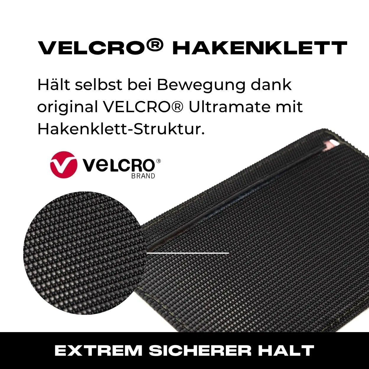 Ausweisfach mit Hakenklett in Steingrau Oliv