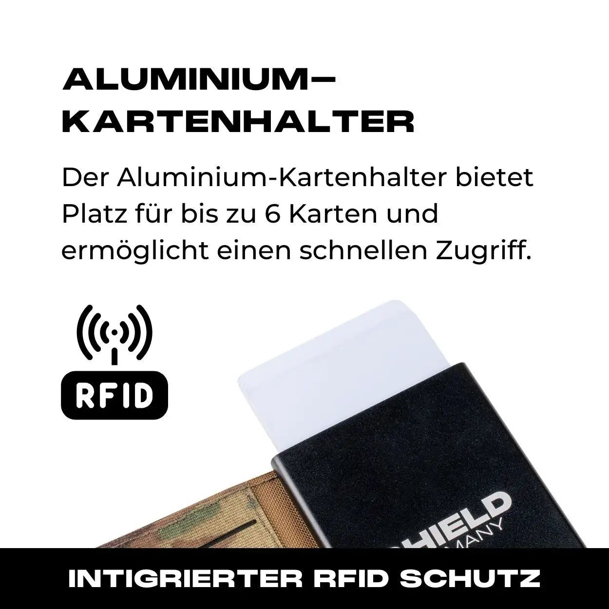 Tactical Wallet inkl. 3x Patch + Münzfach - Multicam Hell