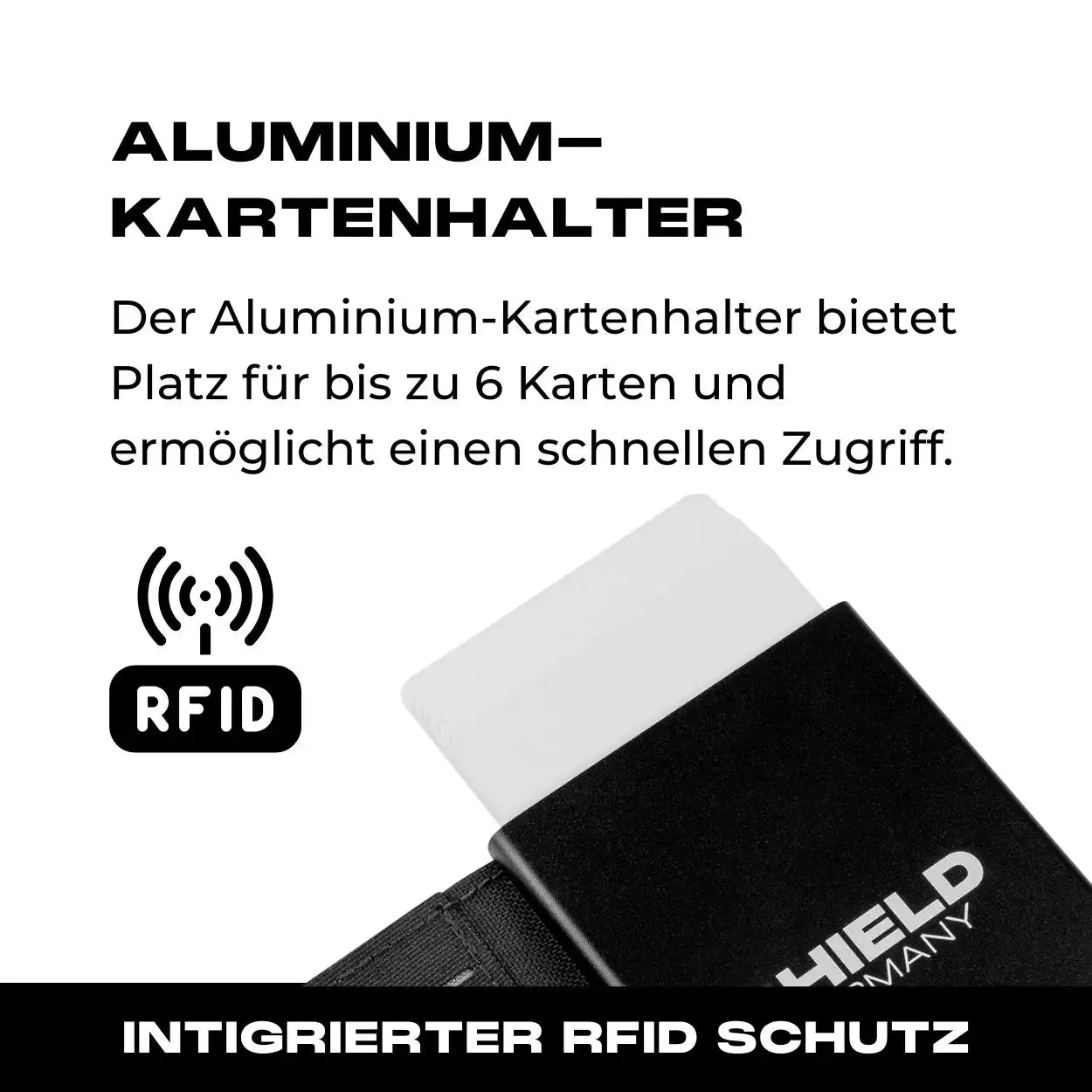 Tactical Wallet inkl. 3x Patch + Münzfach - Schwarz