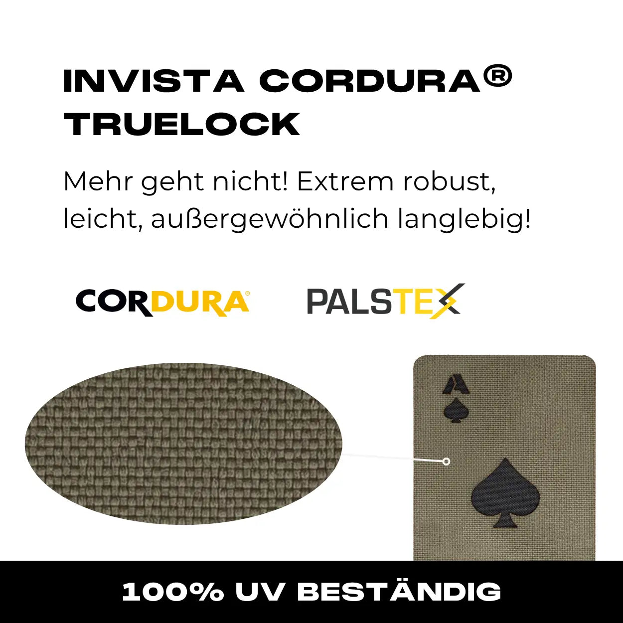 Lasercut Patch - Ace of Spades - Steingrau Oliv