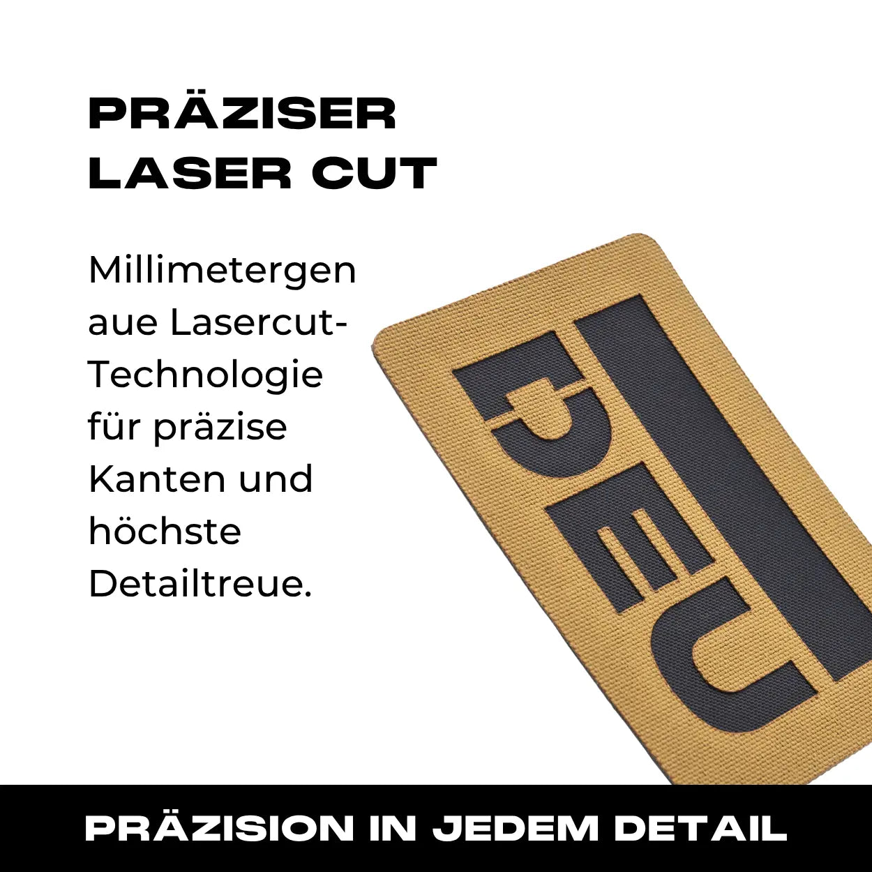 Lasercut Patch - DEU - Coyote