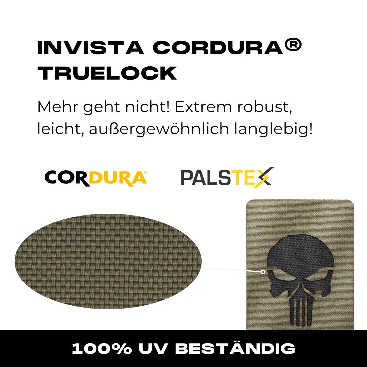 Lasercut Patch - Punisher - Steingrau Oliv