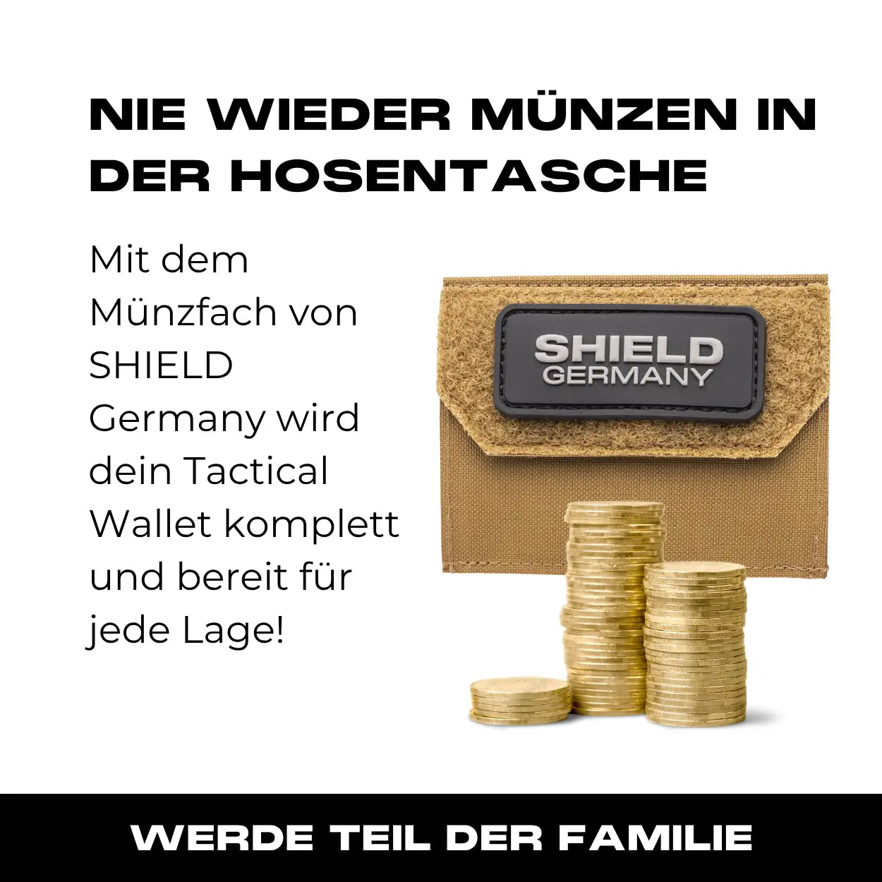 Tactical Wallet Münzfach - Coyote