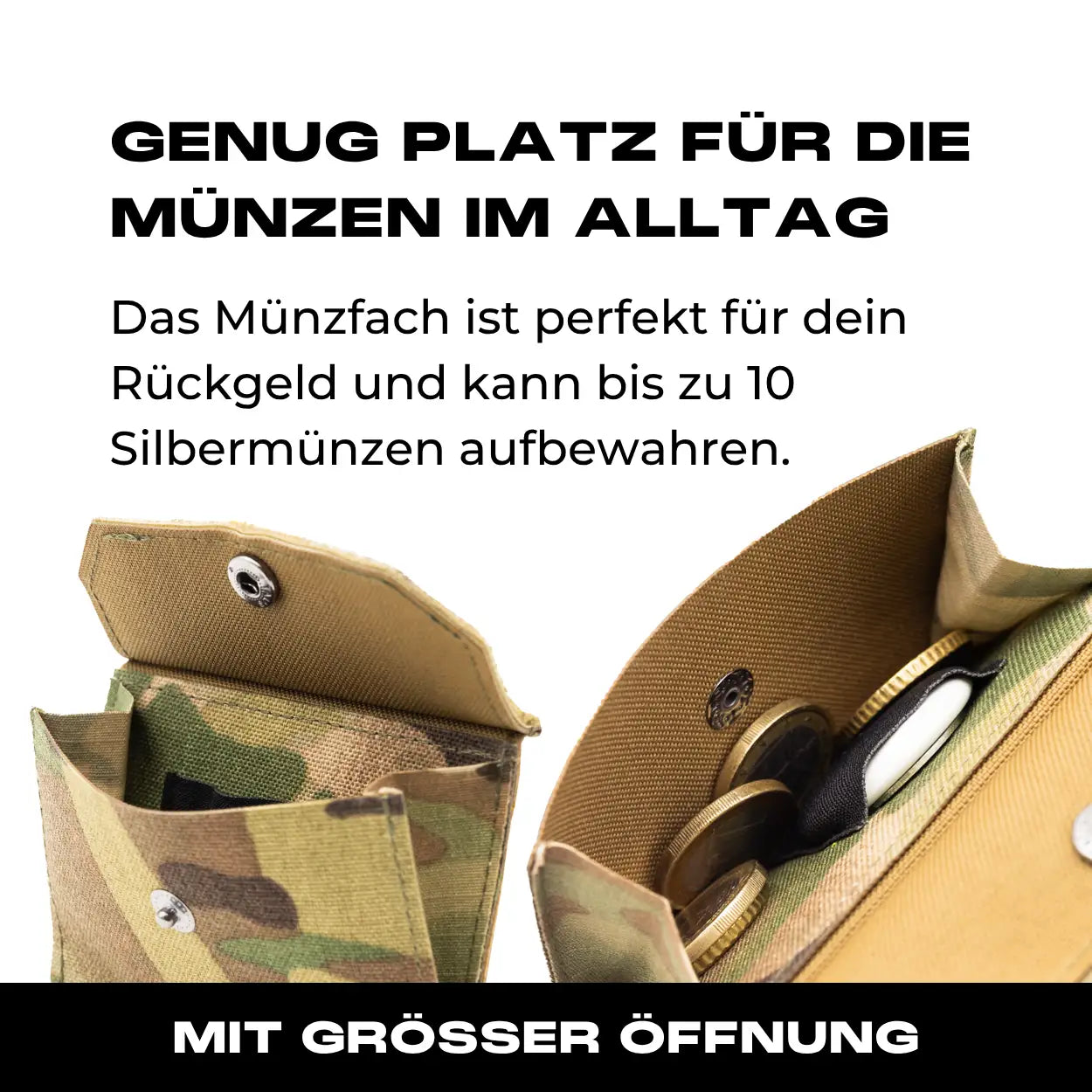 Tactical Wallet Münzfach - Multicam Hell