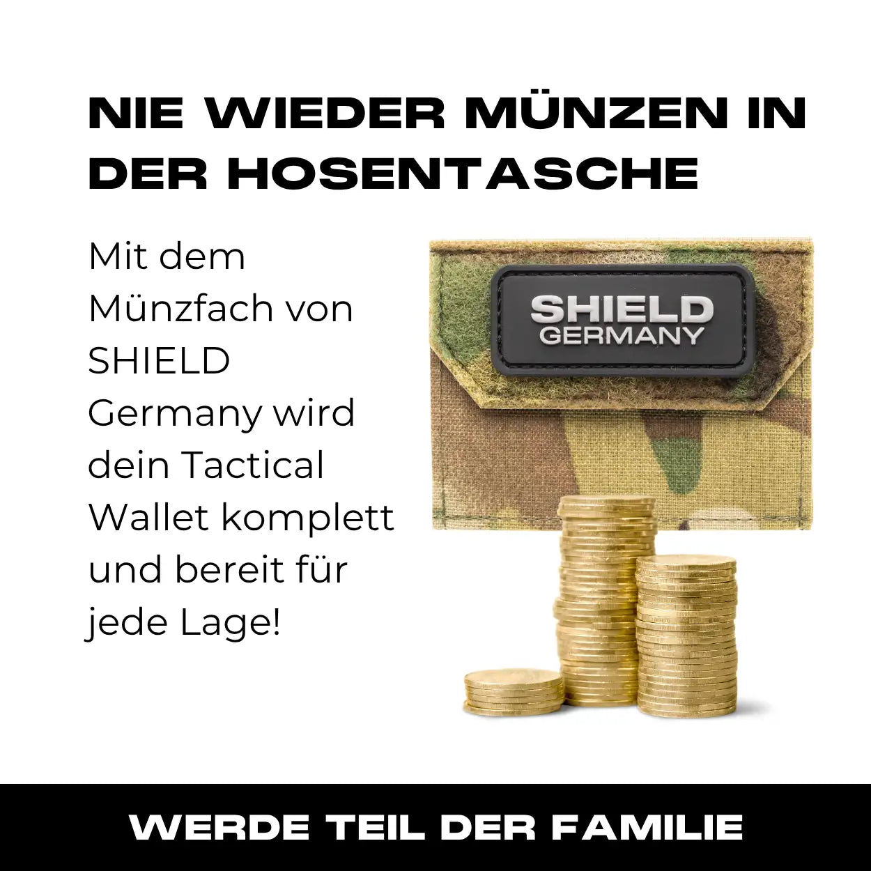 Tactical Wallet Münzfach - Multicam Hell