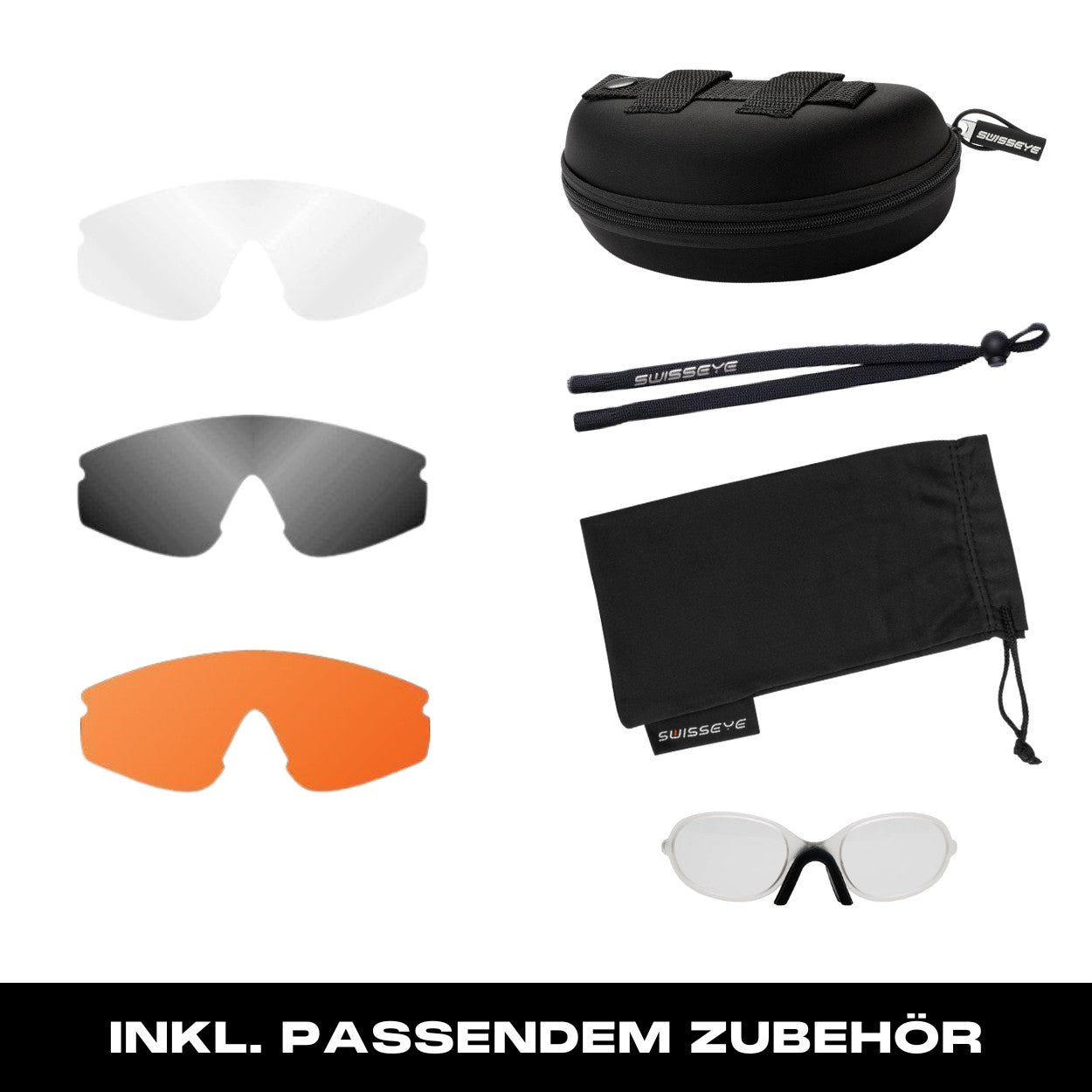Swiss Eye Nighthawk Schießbrille Schwarz