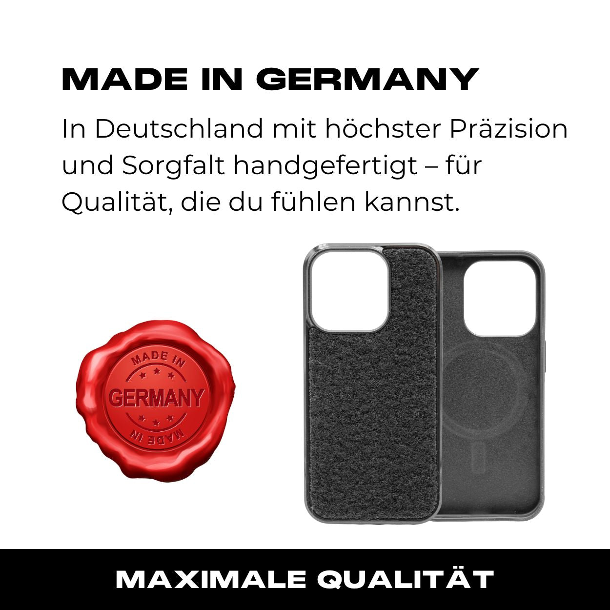 Tactical Case mit schwarzem Flauschklett - iPhone 15 Reihe