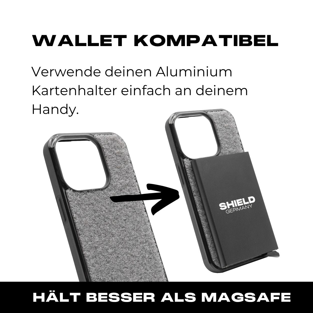 Tactical Case mit Wolfgrey Flauschklett - iPhone 14 Reihe