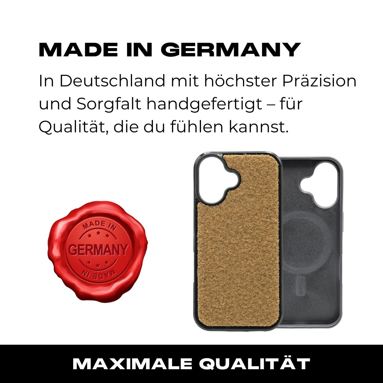 Tactical Case mit Coyote Flauschklett - iPhone 16 Reihe