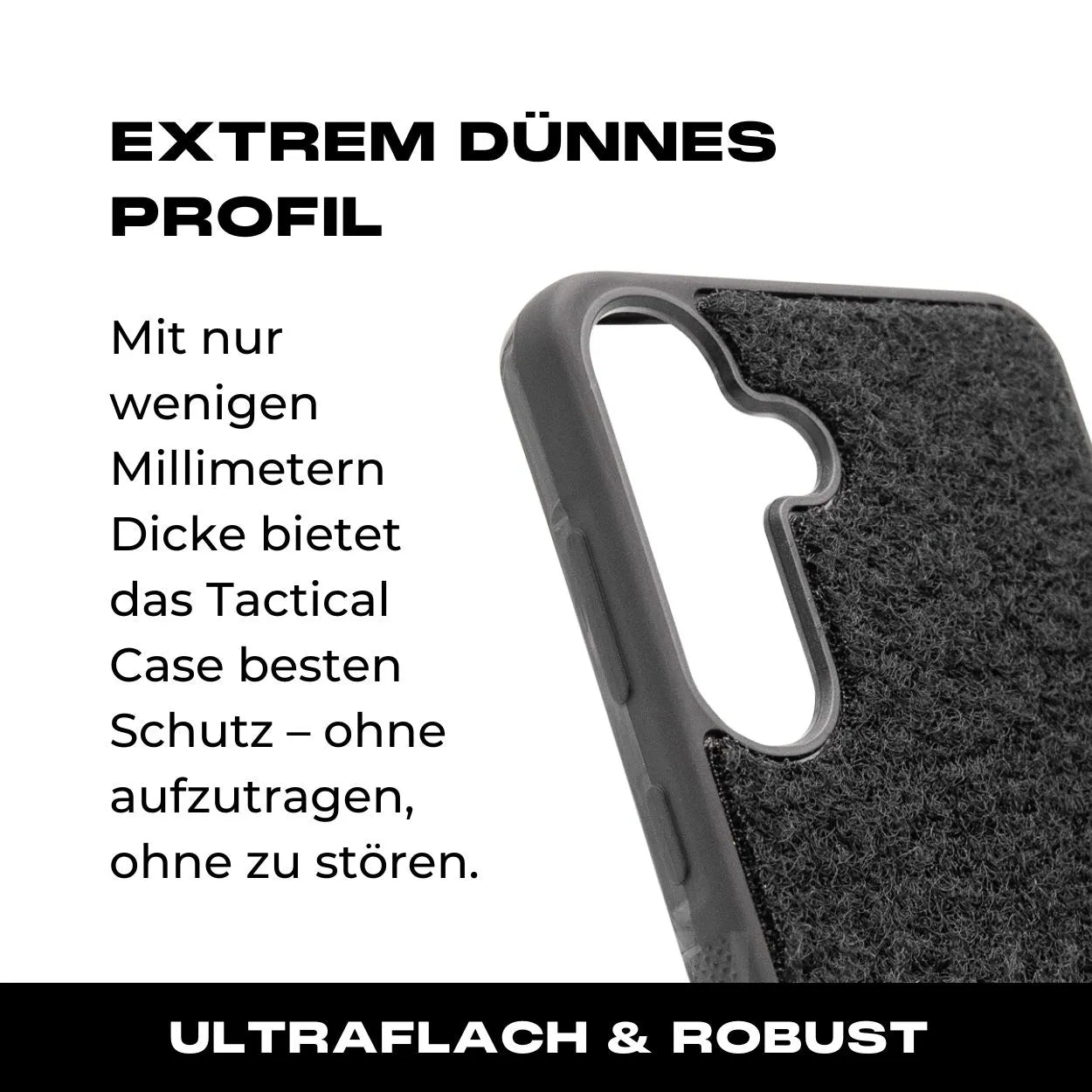 Tactical Case mit schwarzem Flauschklett - Samsung Galaxy S23 Reihe