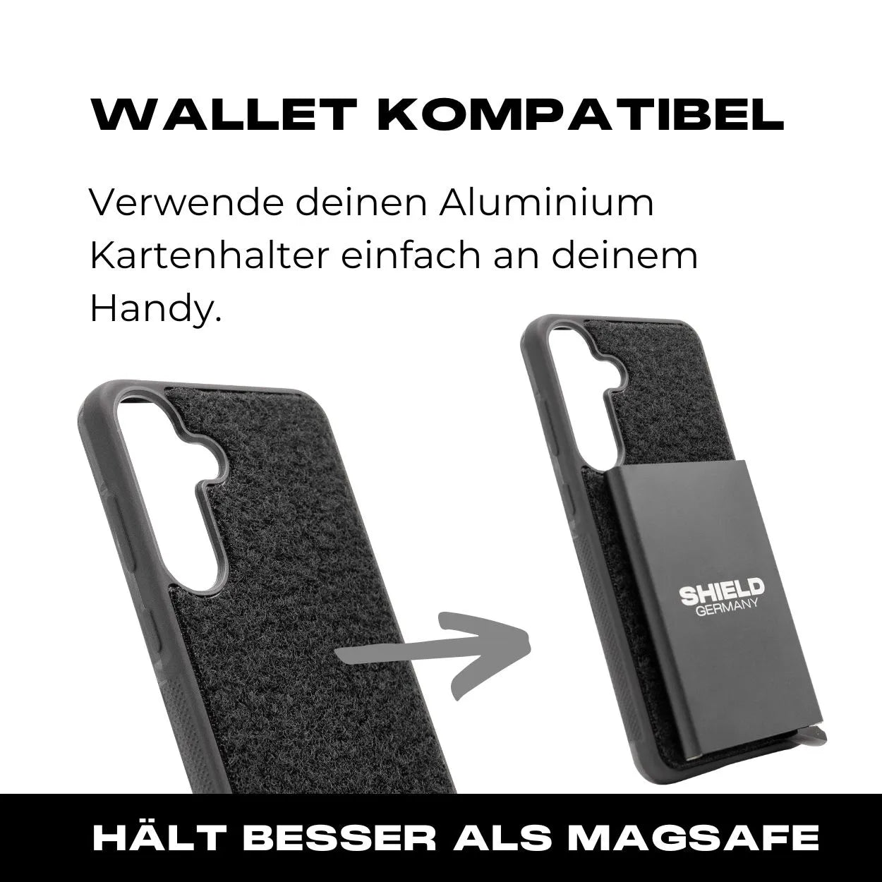 Tactical Case mit schwarzem Flauschklett - Samsung Galaxy S25 Reihe