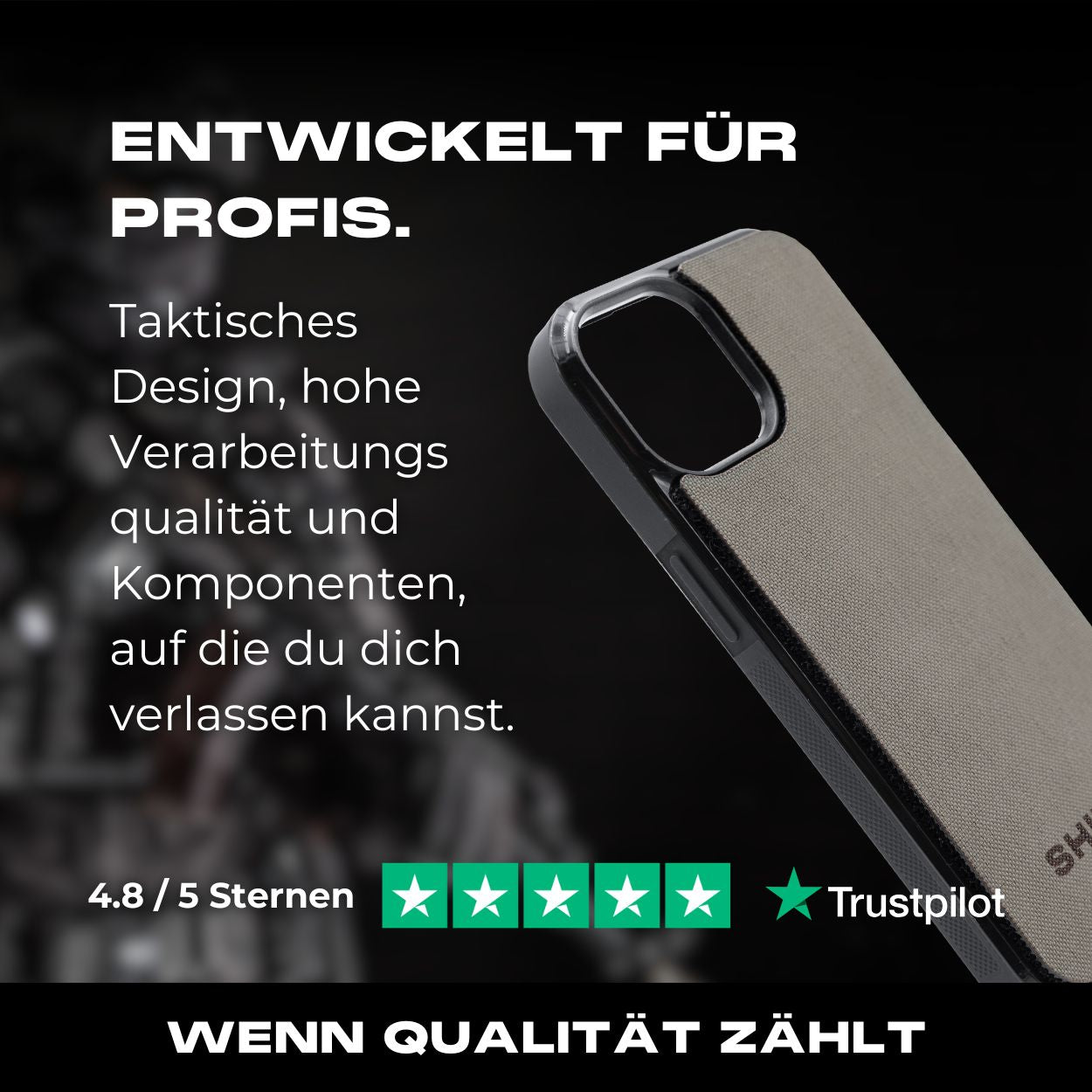 Tactical Case Cordura Panel - iPhone 14 Reihe