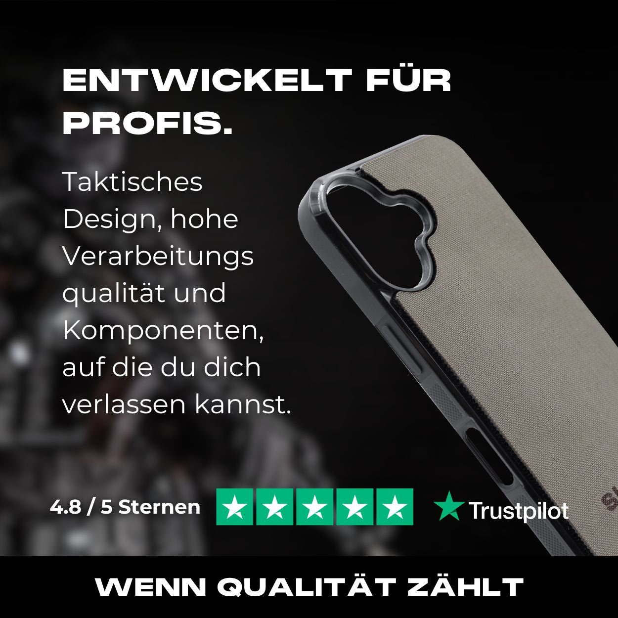 Tactical Case Cordura Panel - iPhone 16 Reihe
