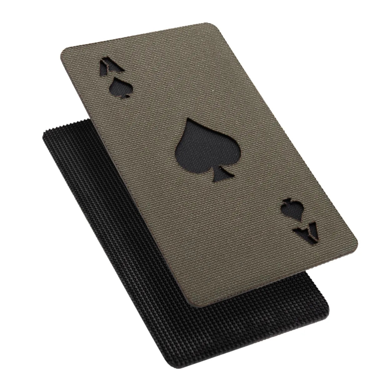 Lasercut Patch - Ace of Spades - Steingrau Oliv