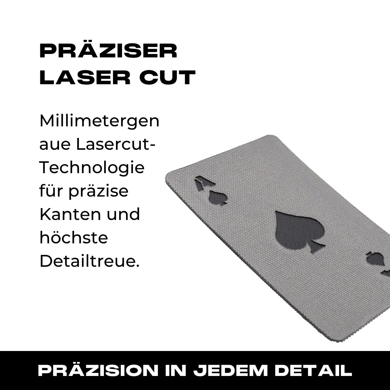 Lasercut Patch - Ace of Spades - Wolfgrey