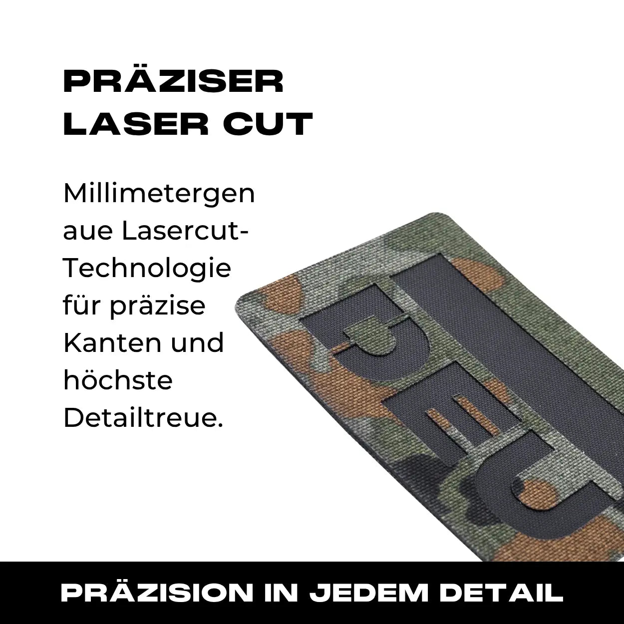 Lasercut Patch - DEU - 5 Farben Flecktarn