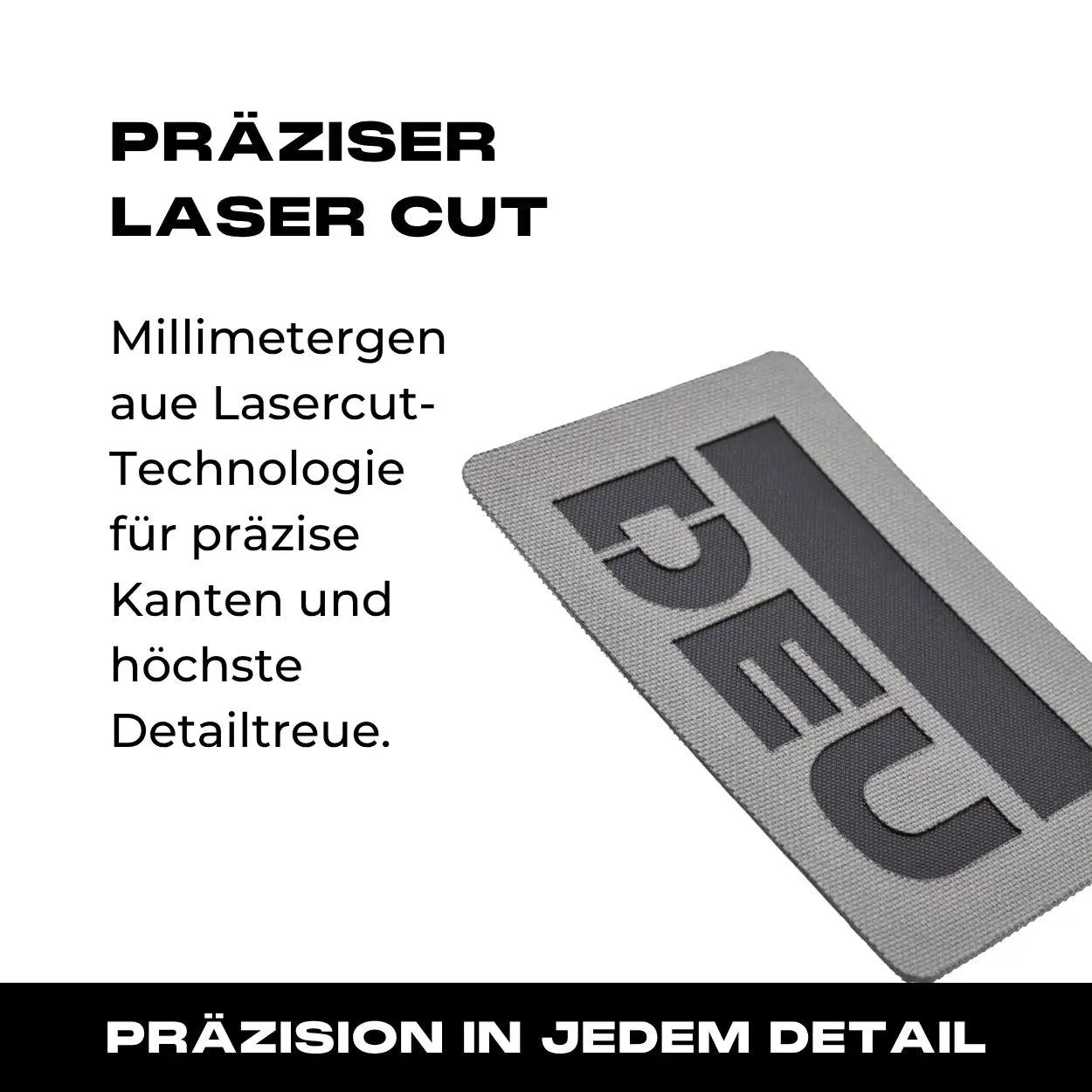 Lasercut Patch - DEU - Wolfgrey
