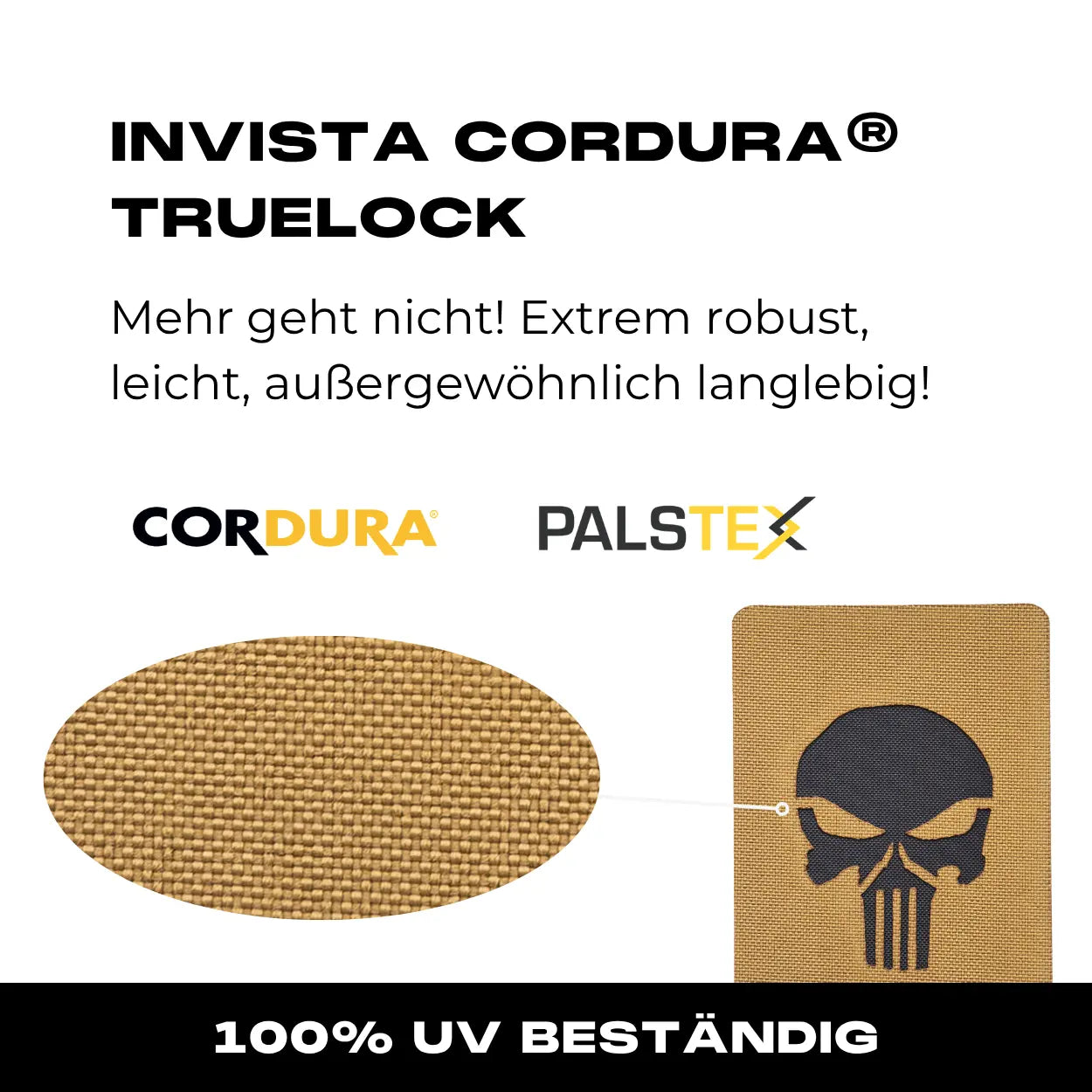 Lasercut Patch - Punisher - Coyote