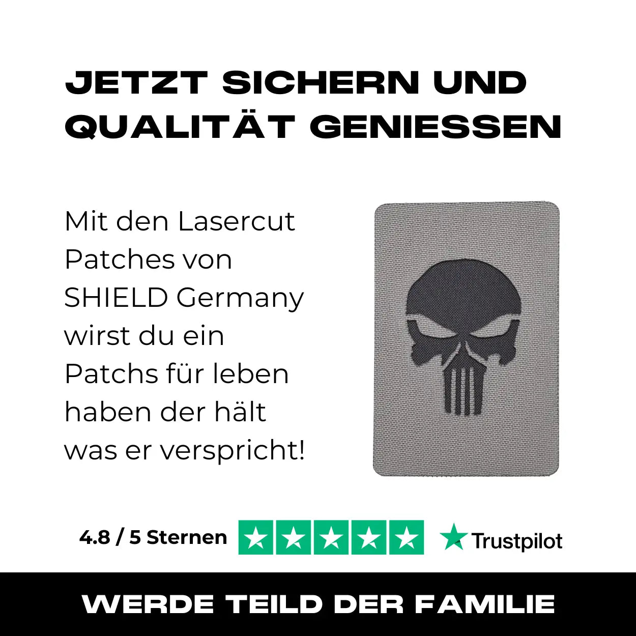 Lasercut Patch - Punisher - Wolfgrey