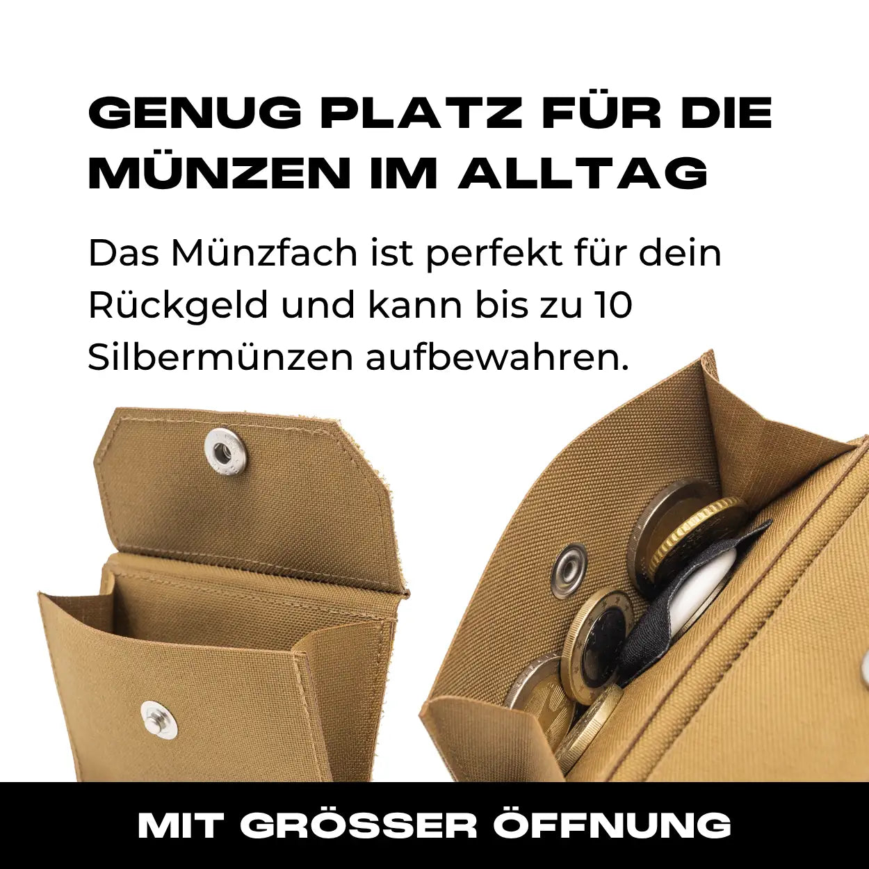 Tactical Wallet Münzfach - Coyote