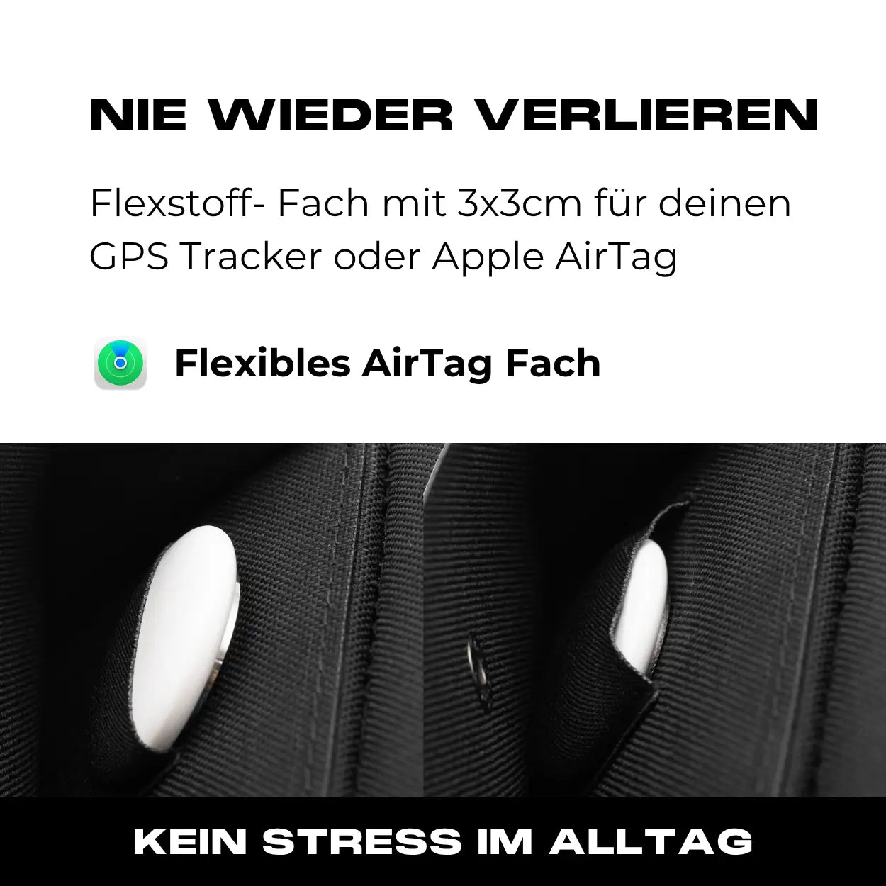 Tactical Wallet Münzfach - Schwarz