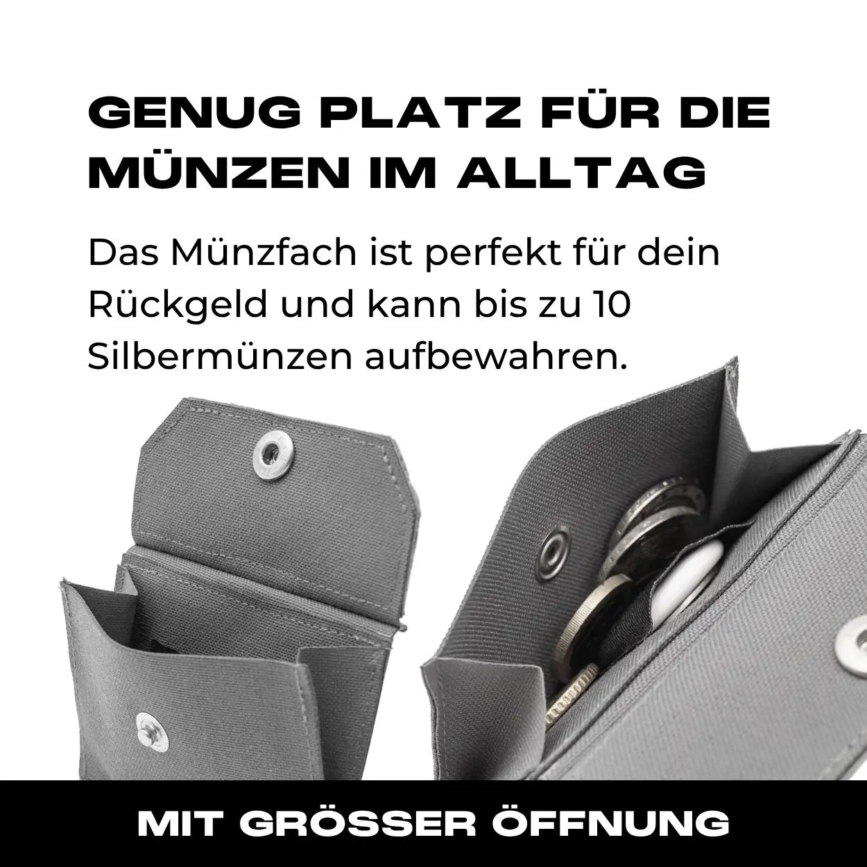 Tactical Wallet Münzfach - Wolfgrey