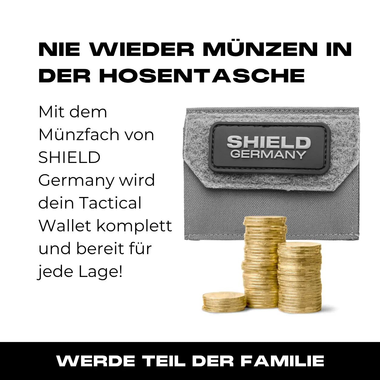 Tactical Wallet Münzfach - Wolfgrey