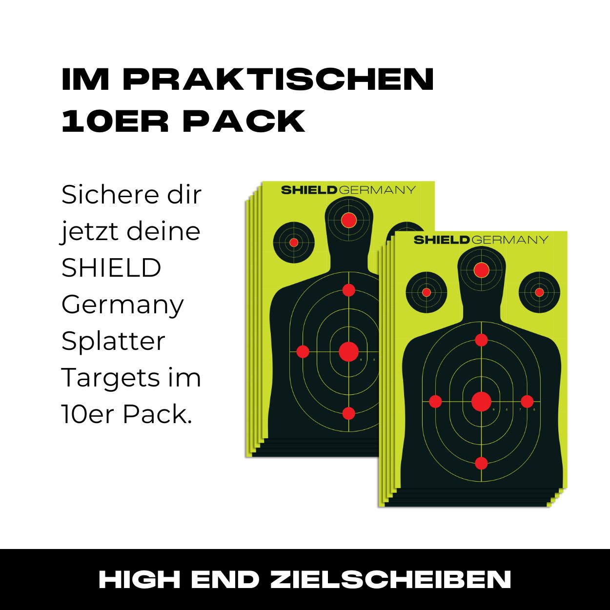 SHIELD Splatter Targets 10er Pack 45x30cm - 05
