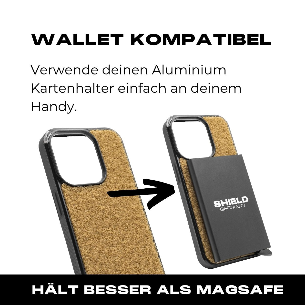 Tactical Case mit Coyote Flauschklett - iPhone 14 Reihe