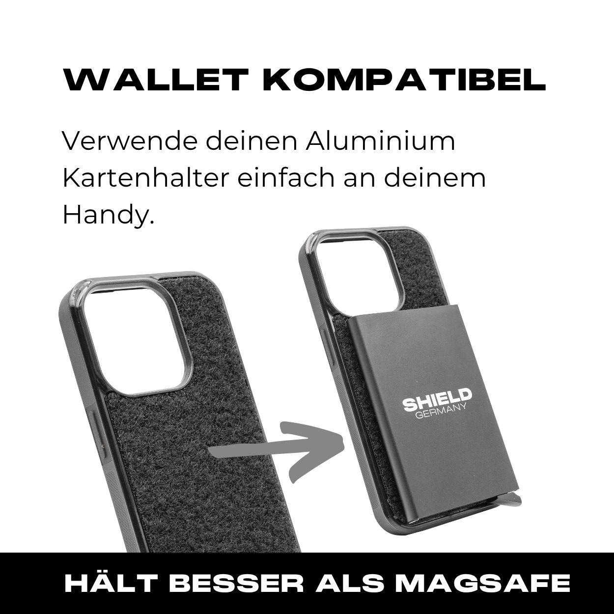 Tactical Case mit schwarzem Flauschklett - iPhone 14 Reihe