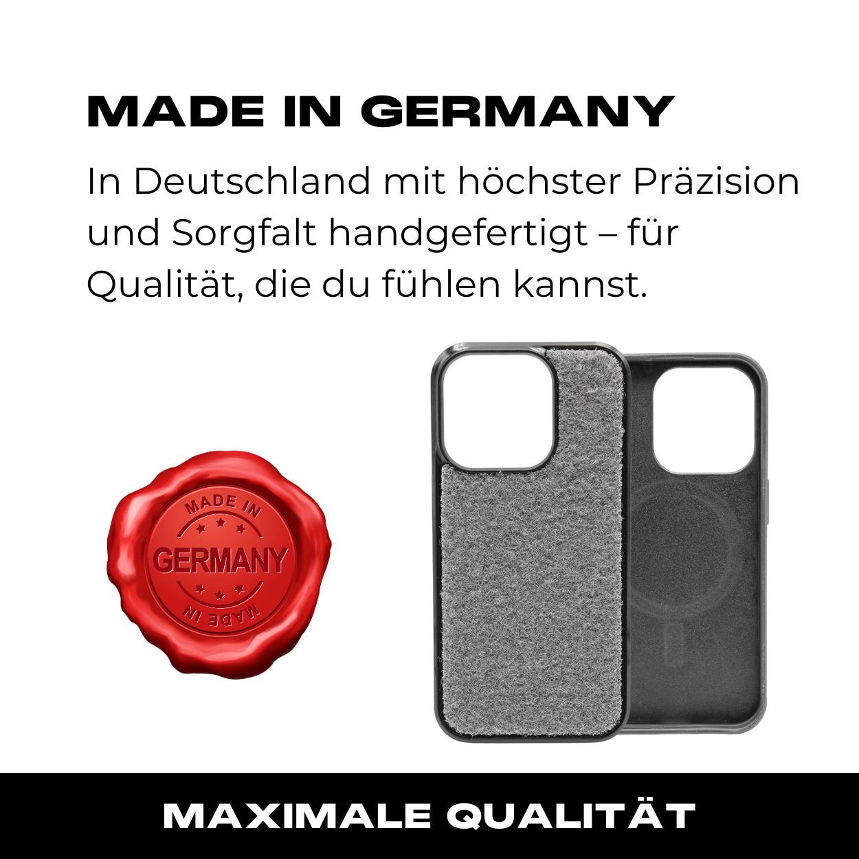 Tactical Case mit Wolfgrey Flauschklett - iPhone 15 Reihe