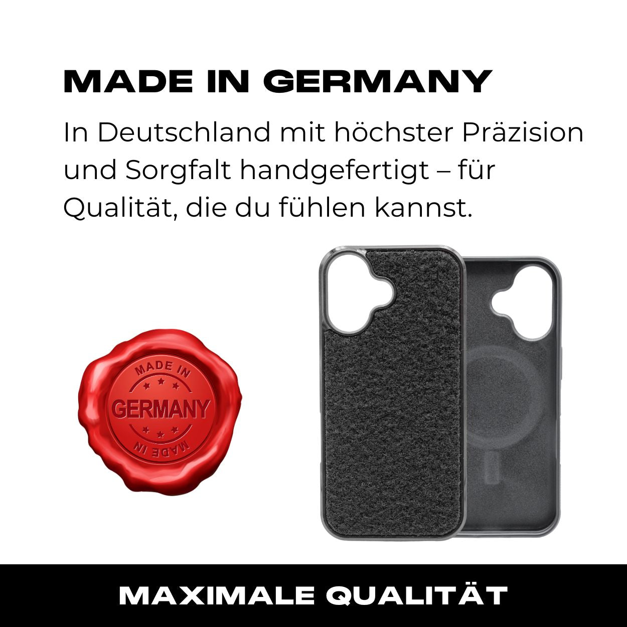 Tactical Case mit schwarzem Flauschklett - iPhone 16 Reihe