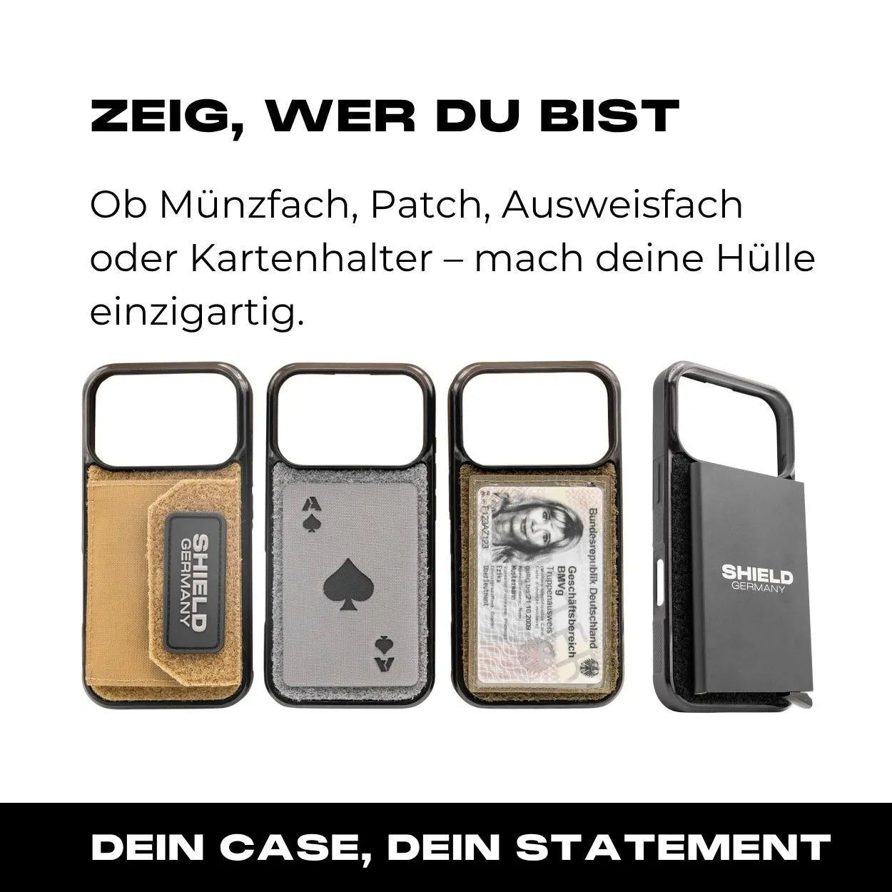 Tactical Case mit Coyote Flauschklett - iPhone 17 Reihe