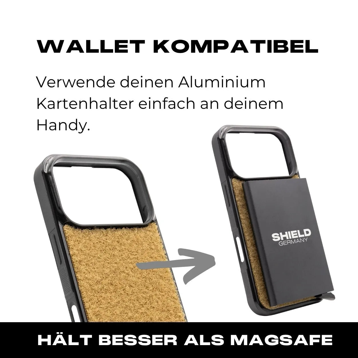 Tactical Case mit Coyote Flauschklett - iPhone 17 Reihe