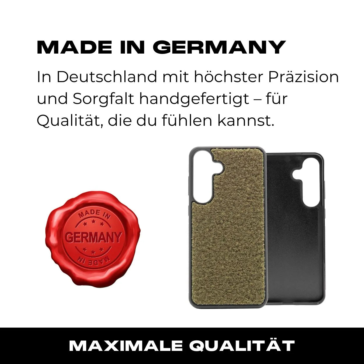 Tactical Case mit Steingrau Oliv Flauschklett - Samsung Galaxy S24 Reihe