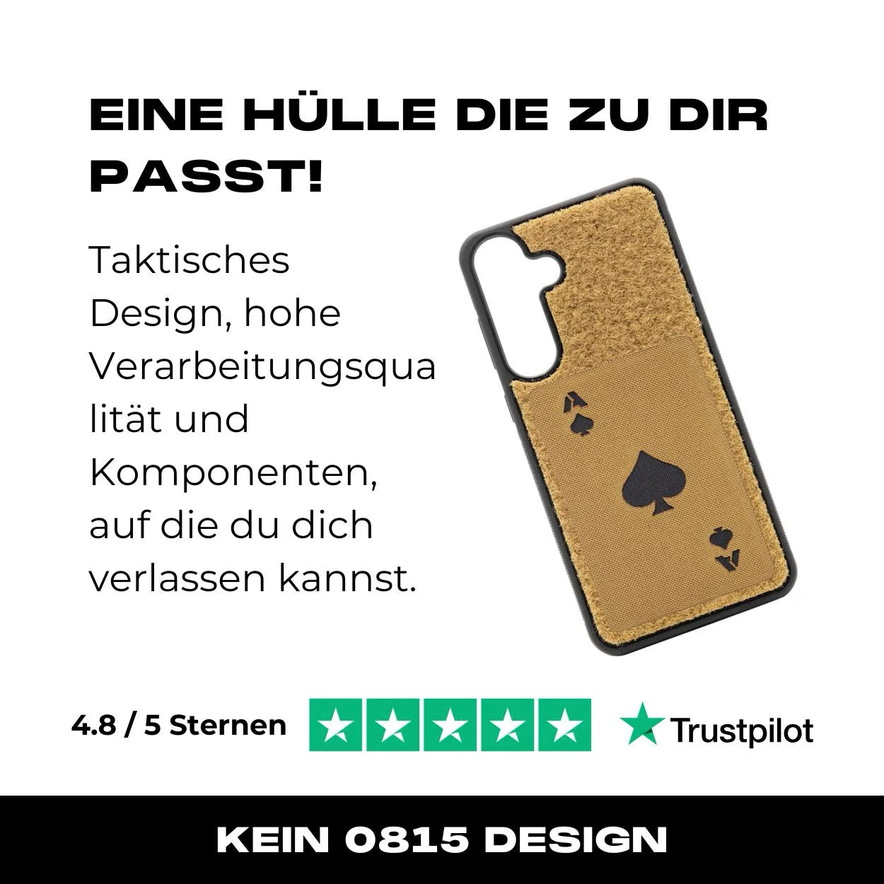 Tactical Case mit Coyote Flauschklett - Samsung Galaxy S23 Reihe