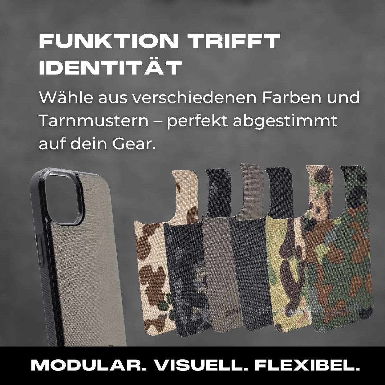Tactical Case Cordura Panel -  iPhone 15 Reihe