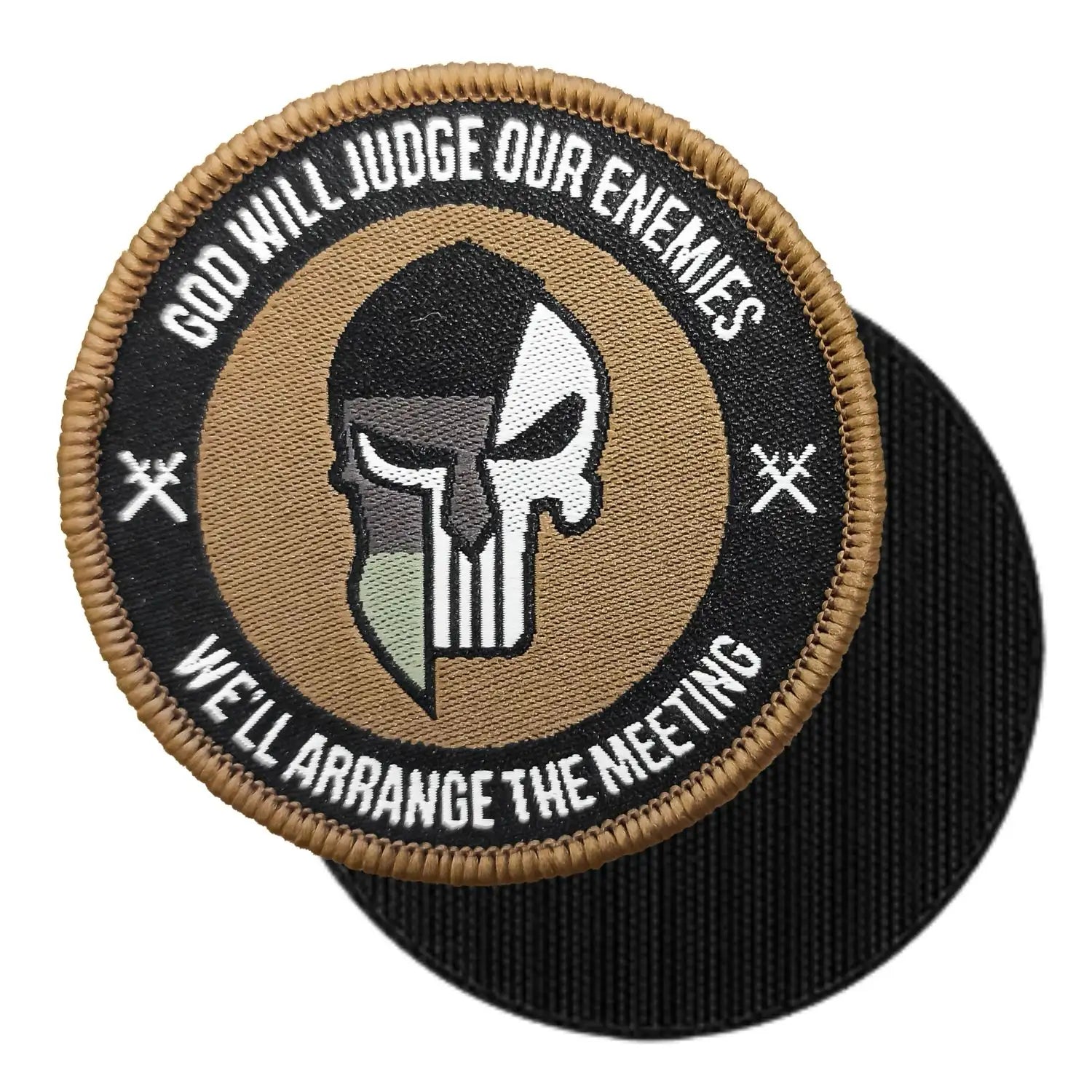 Web-Patch - God will judge our enemies - 6cm Ø